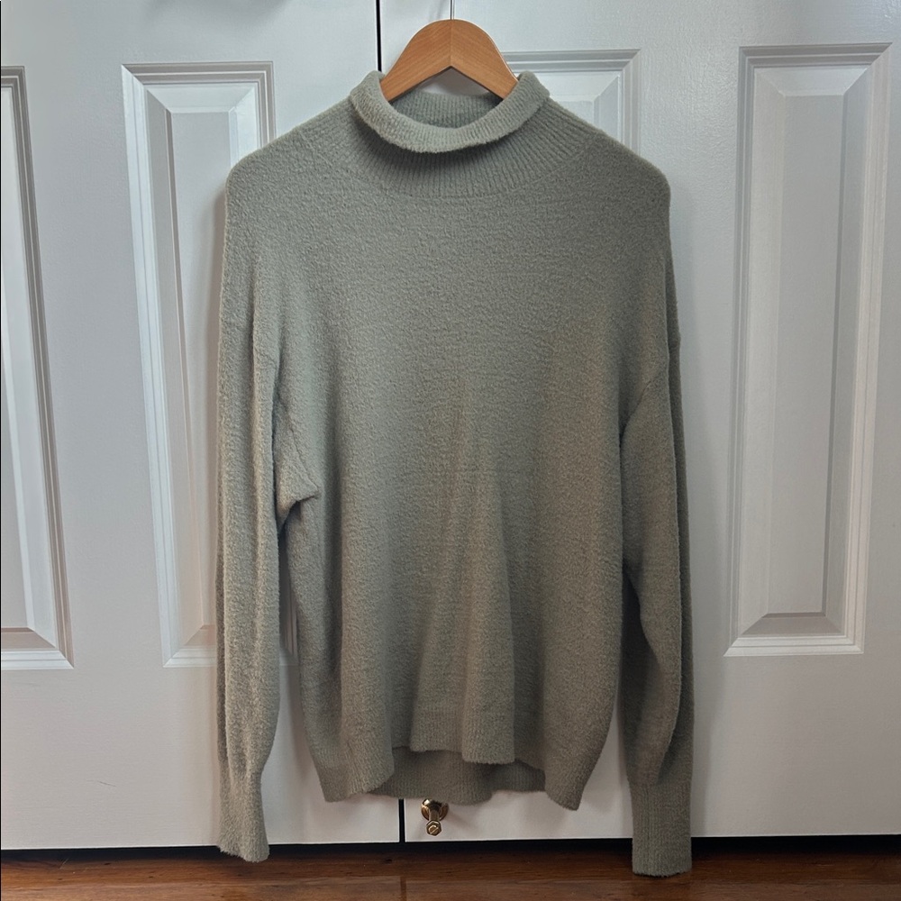Wilfred Soft Sage Green Funnel Neck Sweater